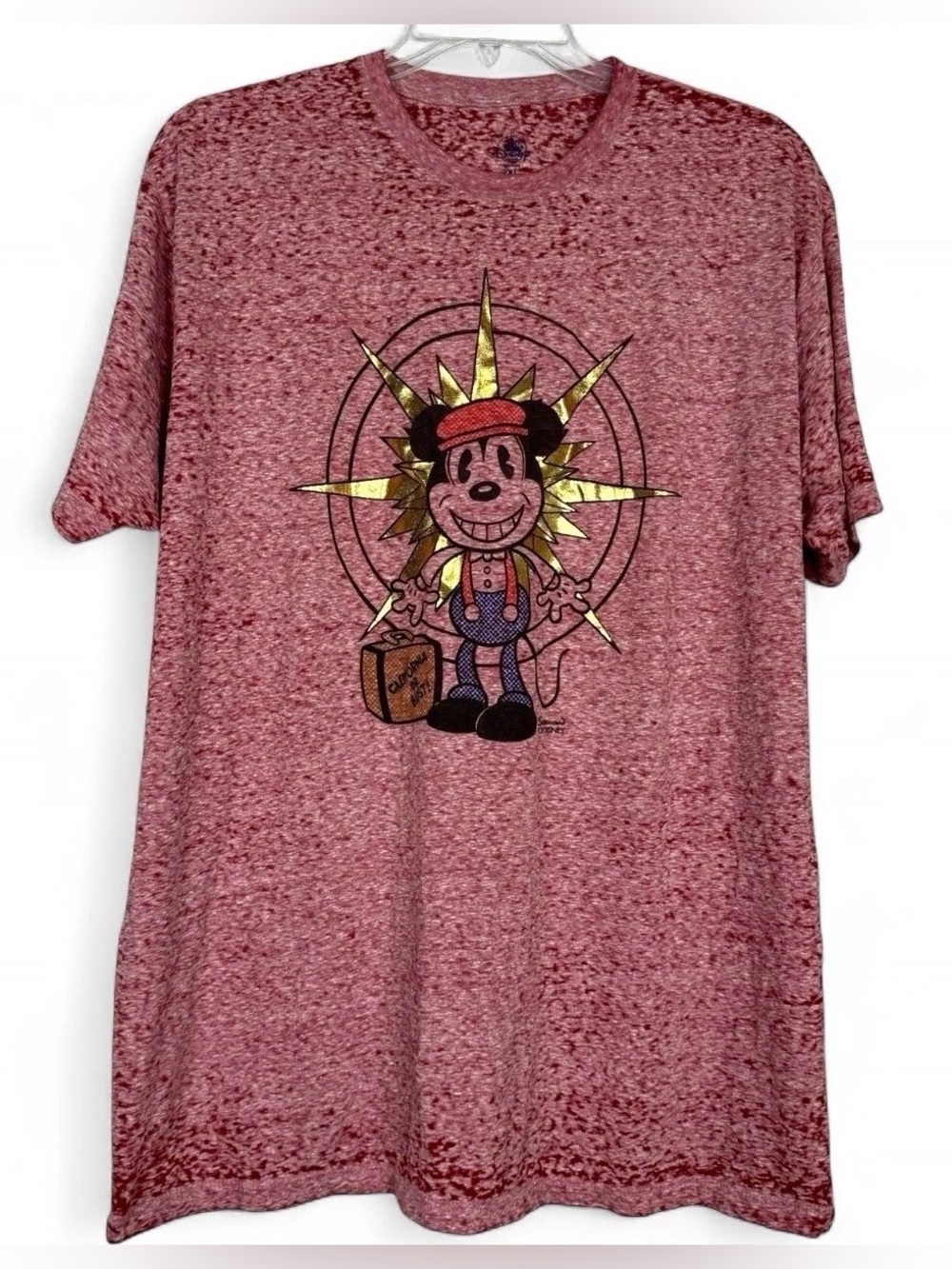 Disney Theme Park Mickey Mouse Short Sleeve T Shirt Size 2XL Red NWT